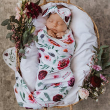 Load image into Gallery viewer, Baby Jersey Wrap &amp; Beanie Set
