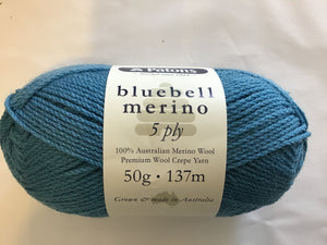 Australian Patons Bluebell Merino Yarn 5ply
