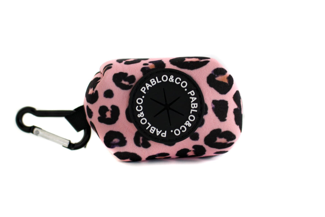 Pink Leopard Poop Bag