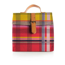 Load image into Gallery viewer, The Somewhere Co. - Paint in Plaid Lunch Satchel
