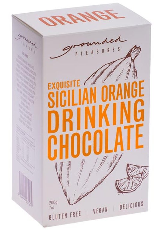Grounded Pleasures Sicilian Orange Infused Drinking Chocolate 200g
