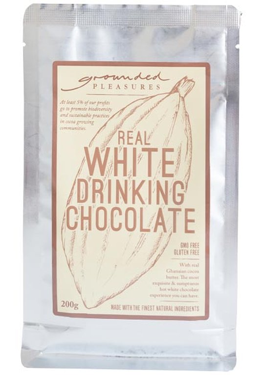 Grounded Pleasures Real White Drinking Chocolate 200g
